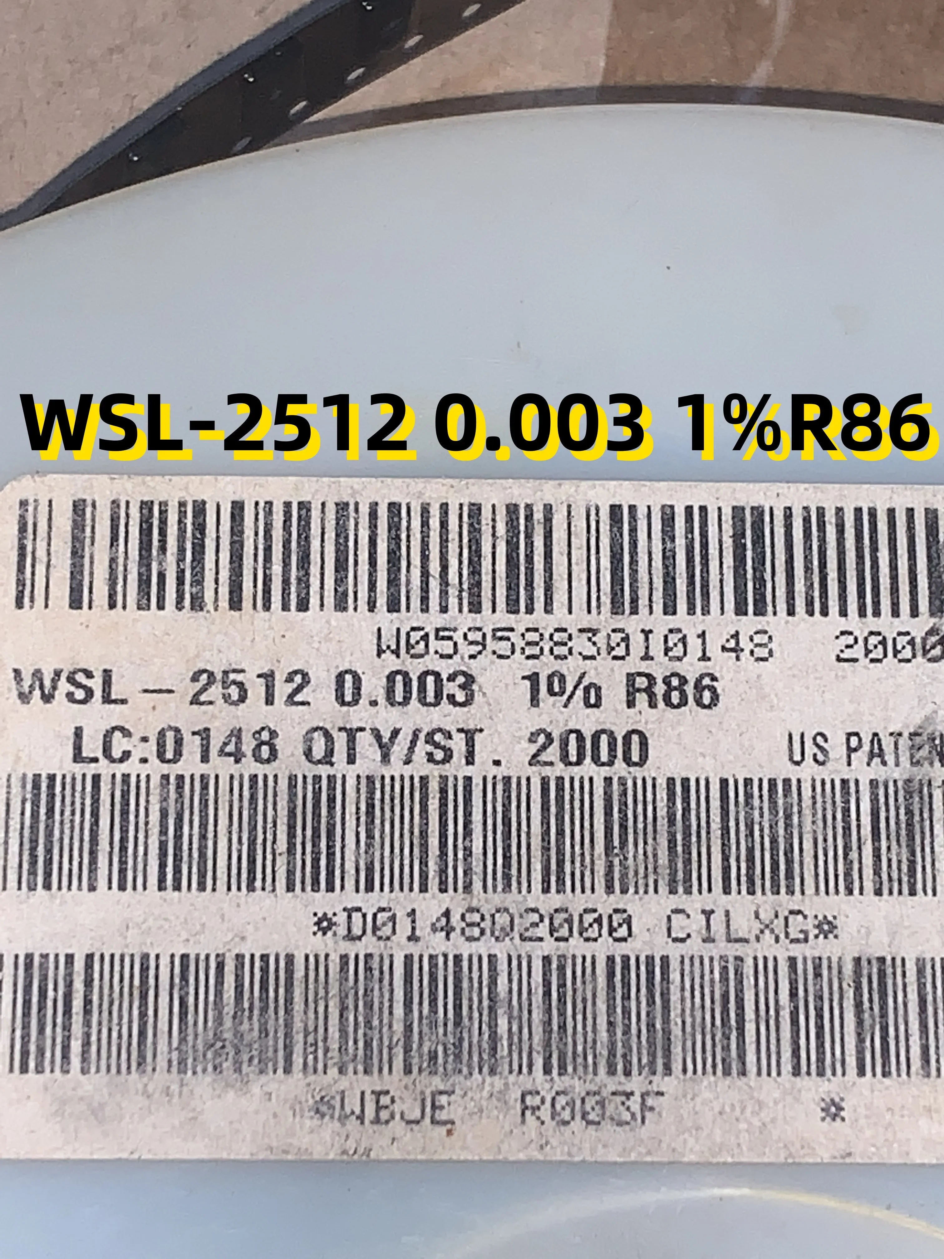 

10шт WSL-2512 0,003 1%R86