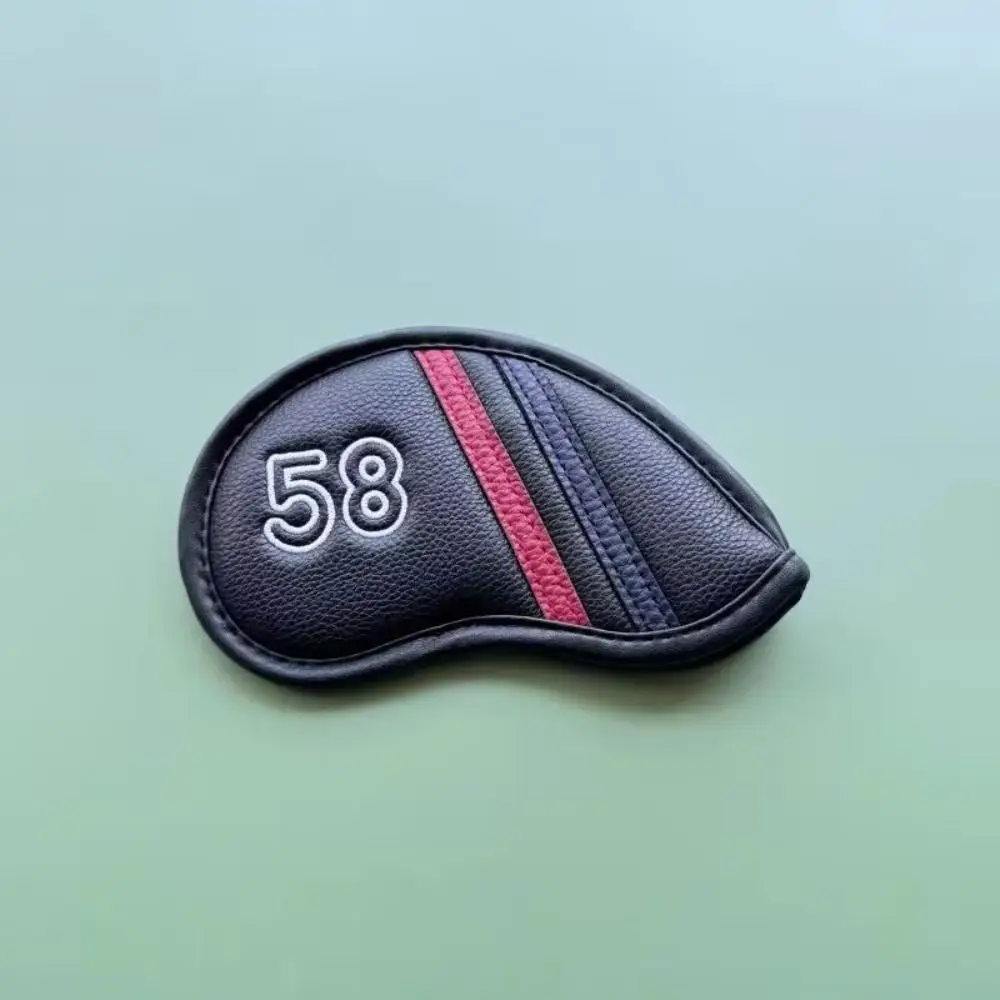 PU Leather Golf Wedge Cover Angle Club 56 58 60 Degree Sand Wedge Headcover Big Number 48 50 52 54 Degree Golf Club Cover
