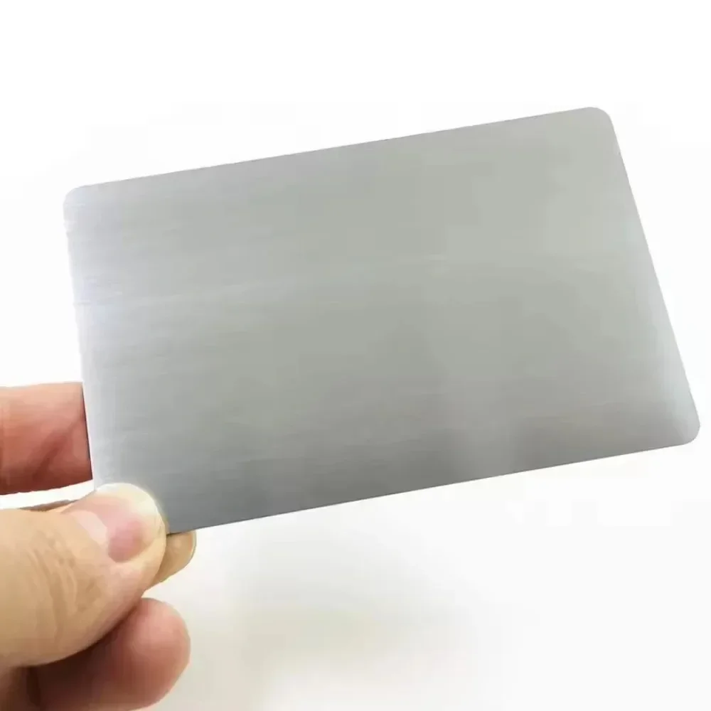 

Stainless Steel Metal Business Card DIY Gift Plate Blank Cards Blank Custom Laser Engraving Board Logo Printing