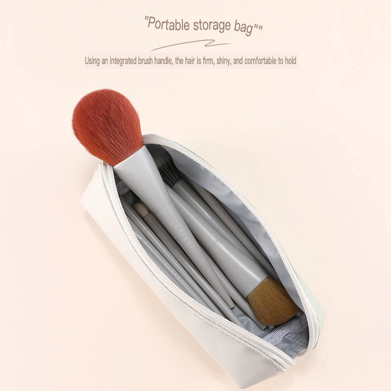 ENERGY White Jade Pottery Set Brush Concealer Brush Blush Brush Loose Powder Brush Foundation Brush Lip And Eye Shadow Brush