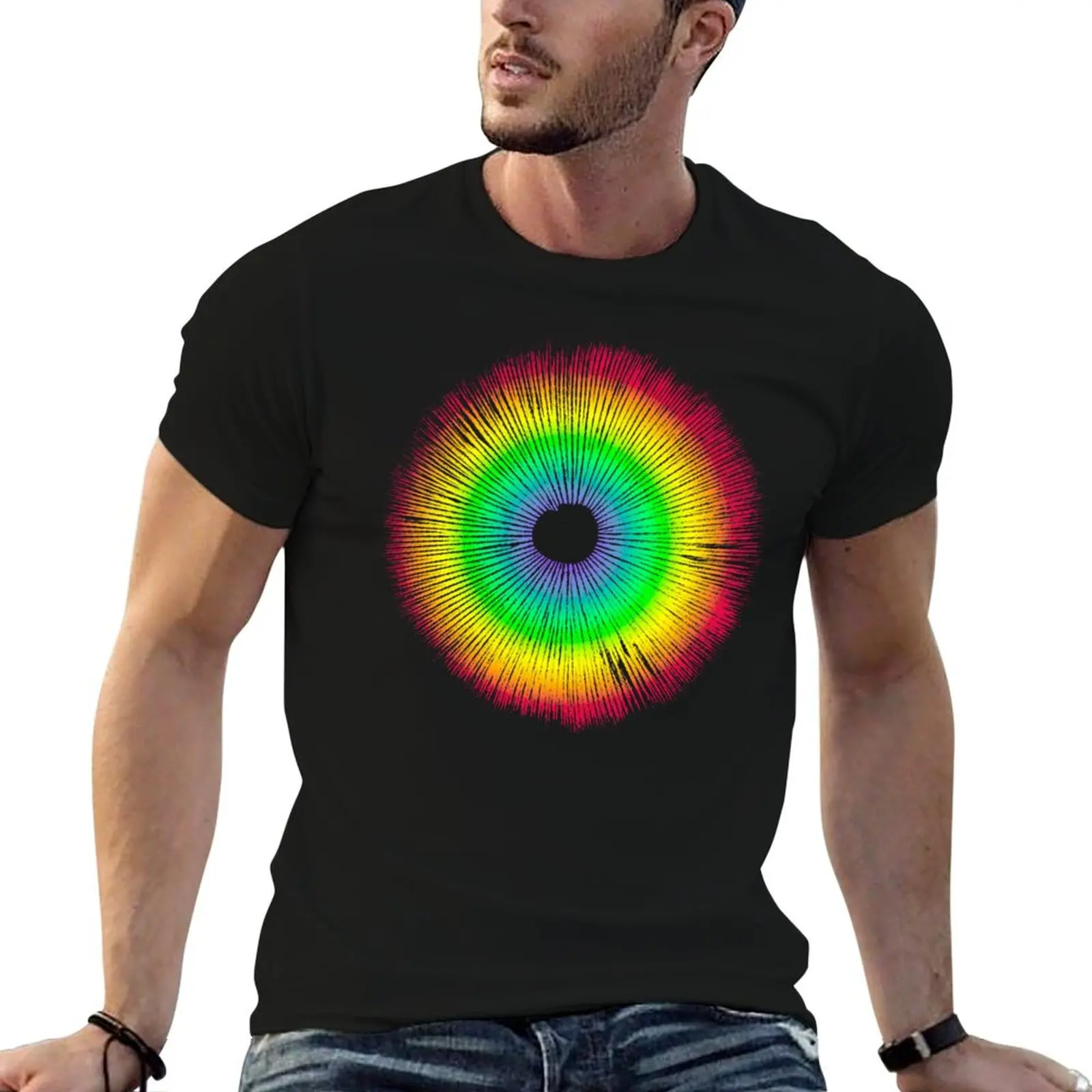 Psilocybe Cubensis psicodélico estampado de esporas de setas camisetas para hombre Camiseta de algodón divertida Camiseta 100%