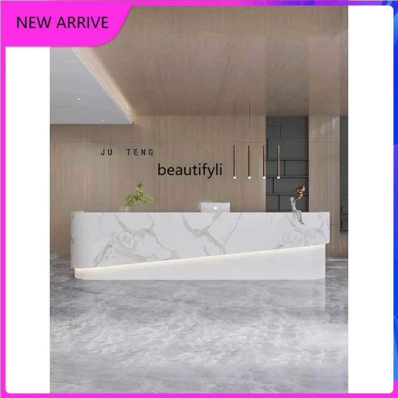 A4567 Company Hotel Reception Desk Cashier Simple Clothing Store Beauty Salon Barber Shop Bar Counter