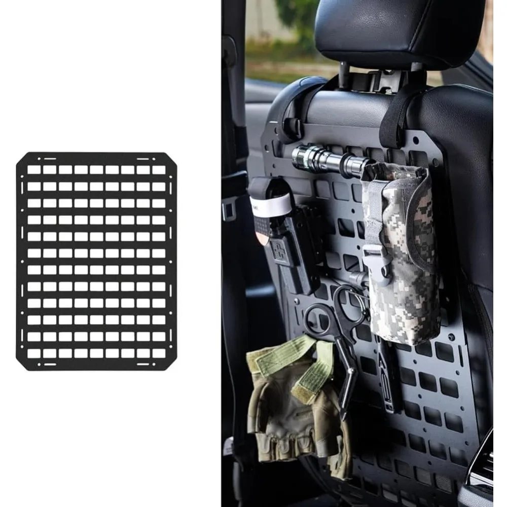 Taktisches Rückenlehnen-MOLLE-Panel für LKW, SUV, Offroad-Fahrzeuge – Modulares Aufbewahrungsregal, Innenraum-Organizer, Hängeboard für Werkzeuge und Ausrüstung
