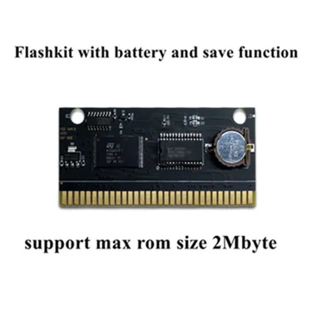 MD FlashKit Card Rewritable Electroless Gold PCB Card For Sega