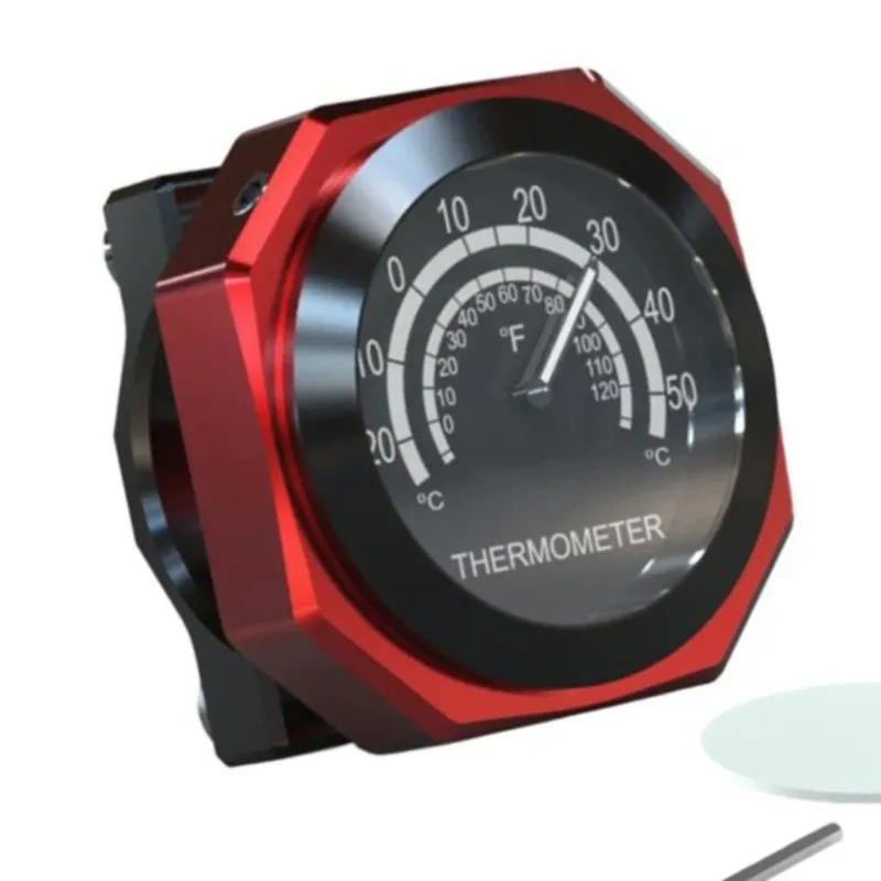 Waterproof Temperature Display Handlebar Dial Thermometer 22-28Mm For Kawasaki Honda Motorcycle-M54K