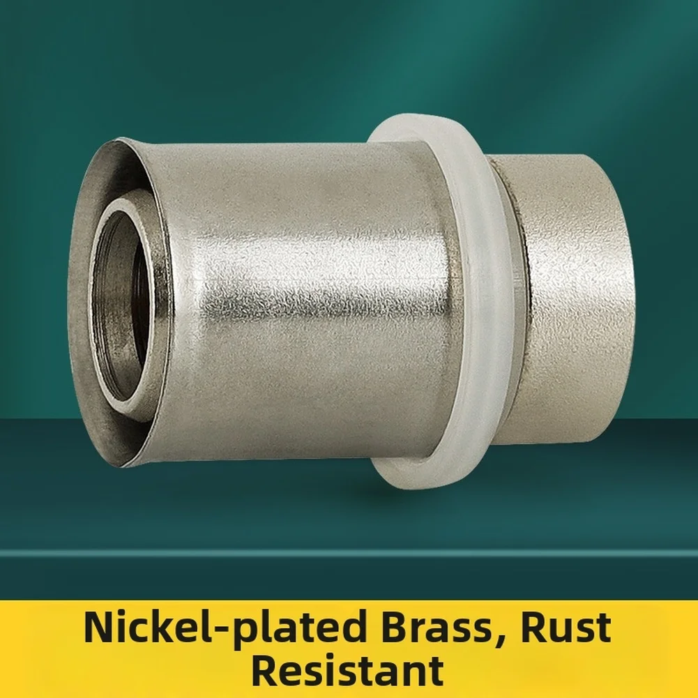 Brass Compression Cap For 1216 1620 FOR Pex AL Pipe Fitting End Cap Fits 1216 1620 For PEX AL Pipe Push On No Tools Secure Seal