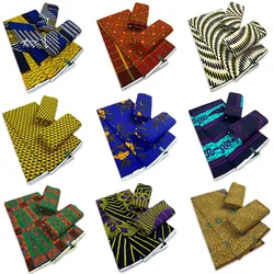 2024 New African Wax Fabric Veritable Wax Nigerian Ankara Block Prints Batik Fabric Dutch Pagne 100% Cotton For Sewing