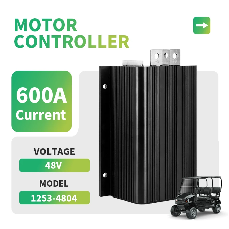 1253-4804 48V 600A DC Hydraulic Pump Motor Speed Controller Programmable PMC for Curtis EZGO Club Car Golf Cart