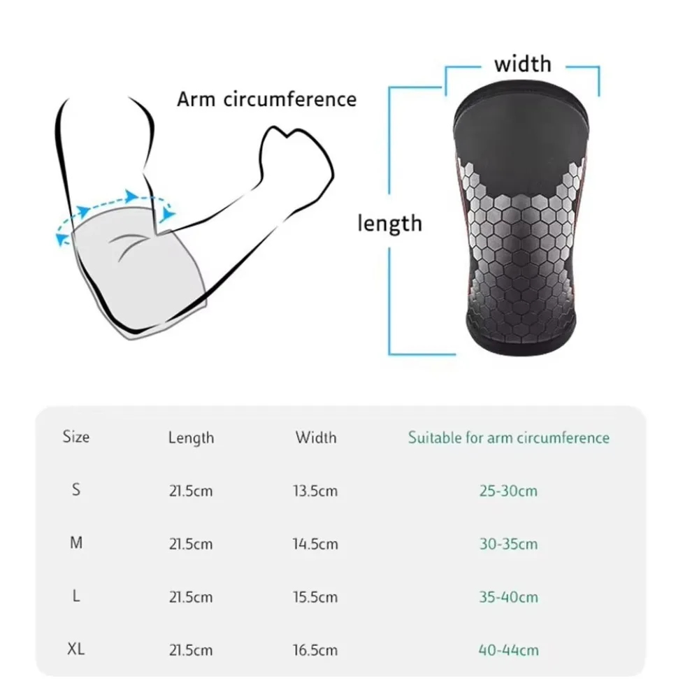 Weightlifting 7MM Elbow Support Compression Thickened Elbow Pads Black Neoprene Arm Sleeve Pad For Powerlifting Gym Fitness