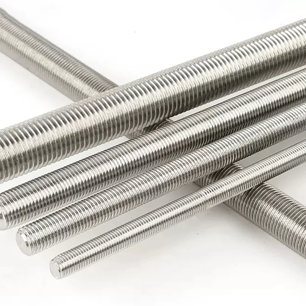 M6 M8 M10 M12 M14 M16 M18 M20x250mm Stud Wire Screw Rod 304 Stainless Steel Fasteners Silver Tone Headless Fully Thread Rod Bar