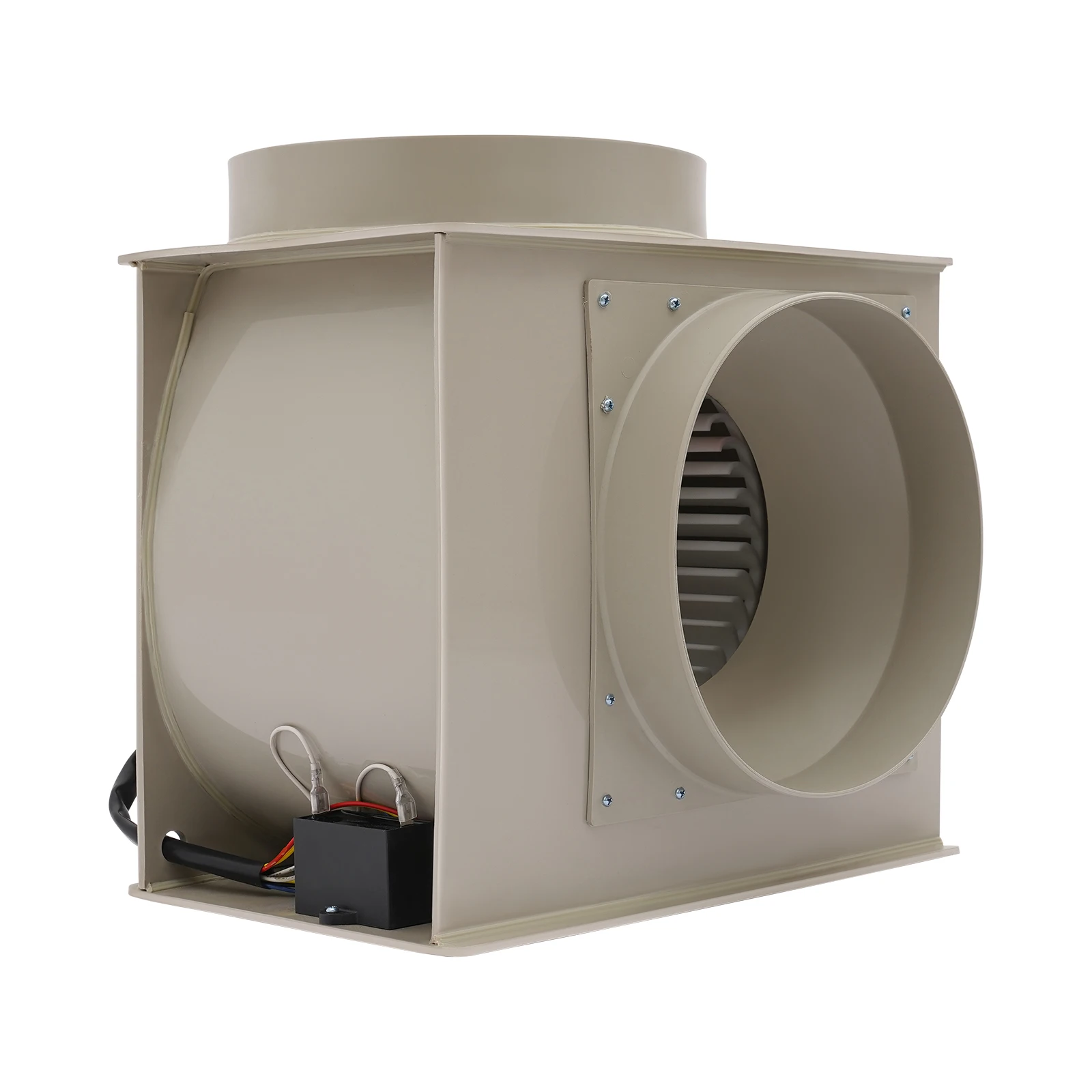 مروحة تهوية بالطرد المركزي، مروحة عادم، مروحة تهوية مختبرية منفاخ صناعي 300 وات 110 فولت، 3 سرعات قابلة للتعديل، 1450 دورة في الدقيقة (رمادي)