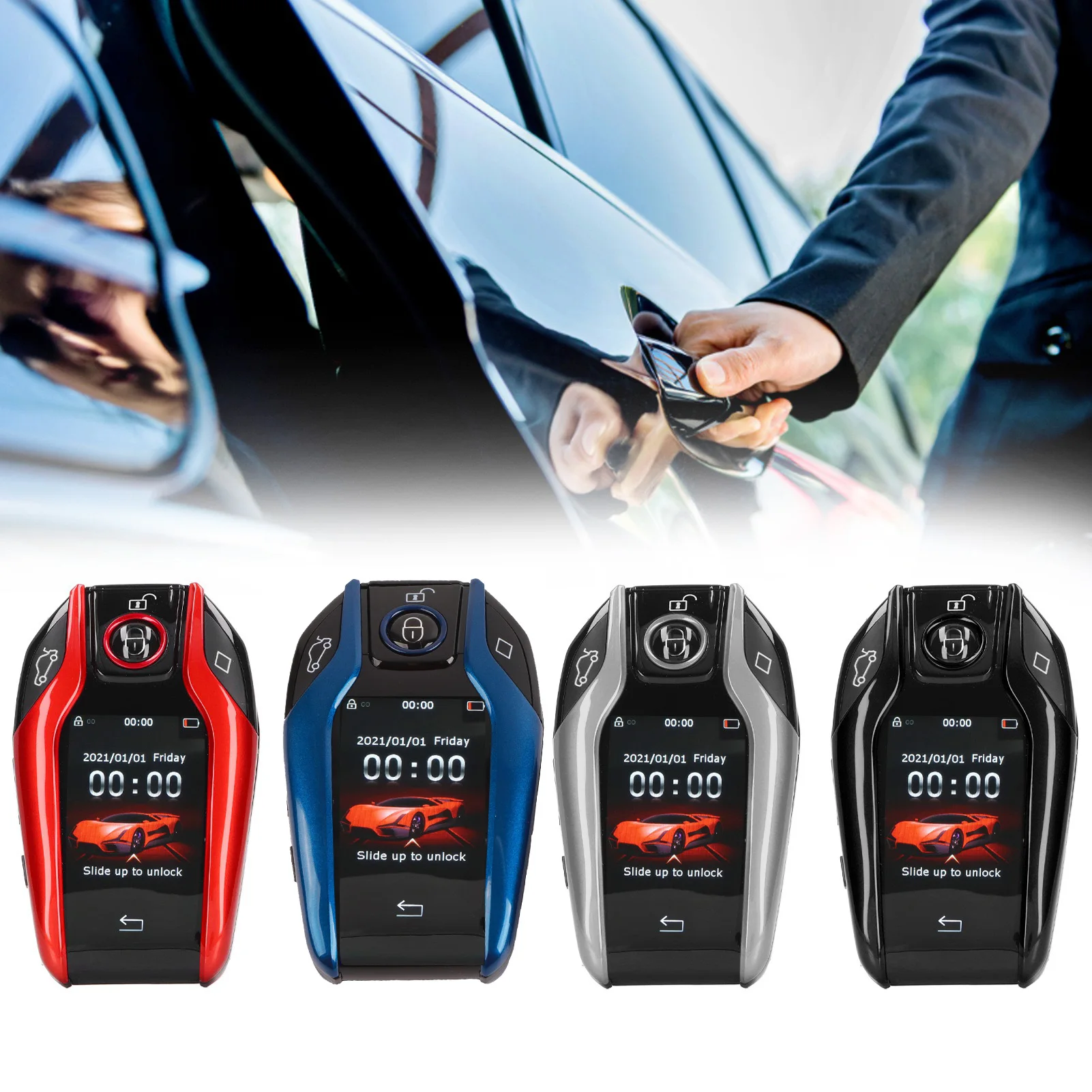 LCD Smart Key Smart Key  TK800+ LCD  Smart Key Remote Keyless Entry for All Start Stop Engine Button