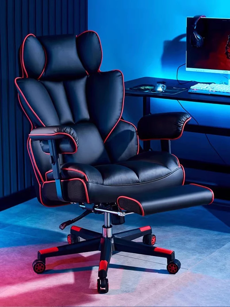 

Senior Ergonomic Computer Office Chair Leather Study Recliner Gaming Chair Vanity Boss Silla De Escritorio Office Furniture LVOC