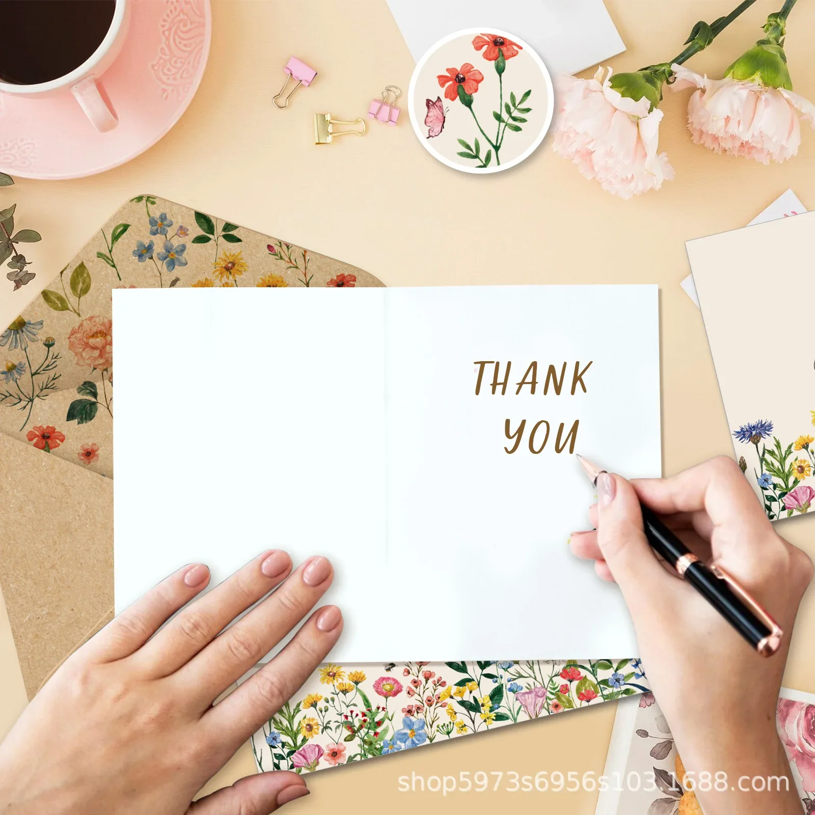 Набор канцелярских принадлежностей из бумаги с буквами, наклейка на конверт с цветами, 9, набор с бумажными буквами, идеально подходит для приглашения на свадьбу, благодарность, письмо