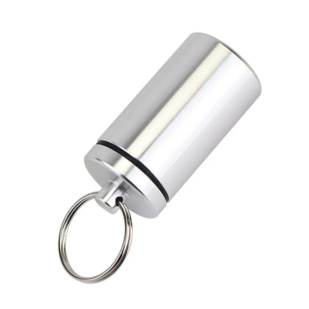 في الهواء الطلق EDC اللوحي الحاويات الرعاية الصحية فيتامين حبة صندوق تخزين الأدوية المنظمون حبة حالة المفاتيح الألومنيوم زجاجة حبوب منع الحمل