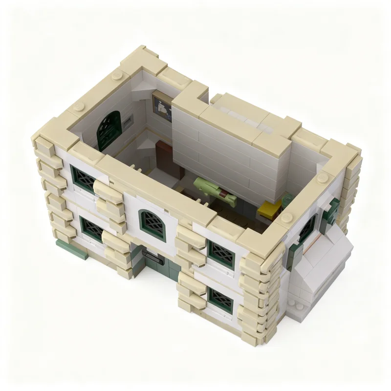 203pcs MOC Icons Floor Extension Model Building Blocks Construction Festival Gift Toys DIY Creative Education Idea