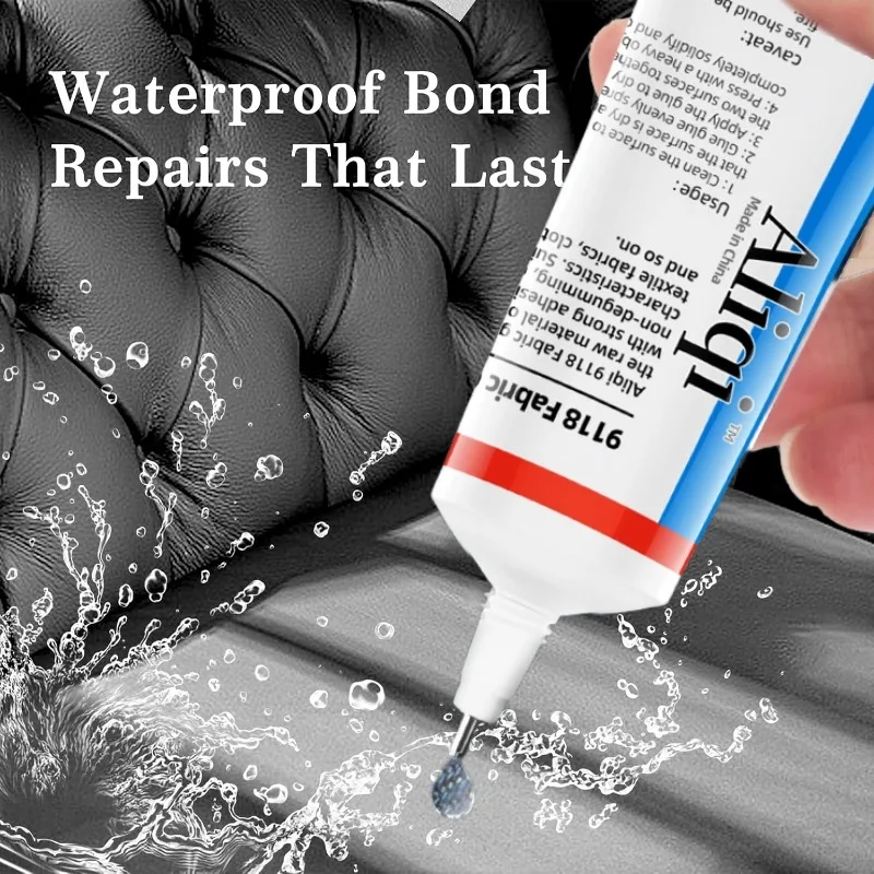 15/60ml Fabric Glue Quick Dry Fabric Patching Glue Versatile Fabric Repair Seam Adhesive Waterproof Agent for Clothing Textiles