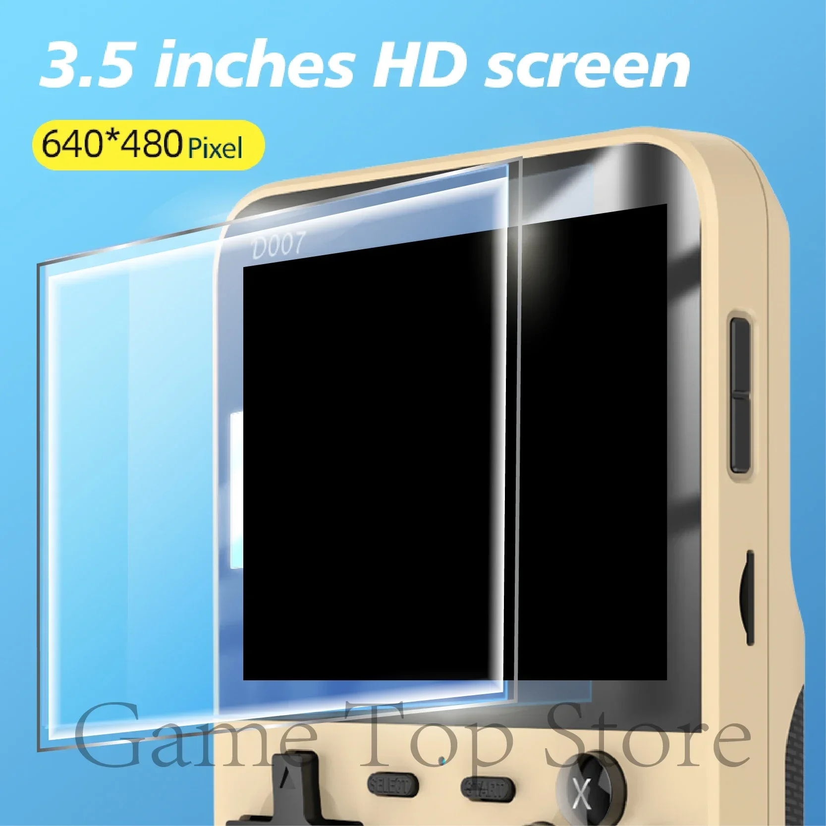 Imagem -02 - Portátil Retro Video Game Player Handheld Game Console Android Linux System 3.5 Ips Screen 640x480 D007 Plus