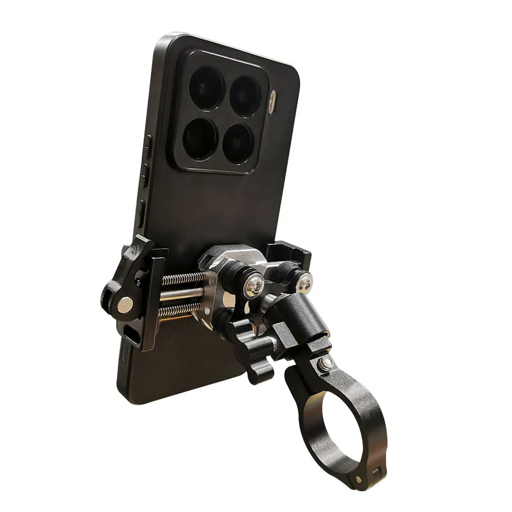 

Alloy Motorcycle Phone Holder 2025 New Shock Absorption Motorcycle Mobile Stand Bike Motorbike Dampener Navigation Bracket