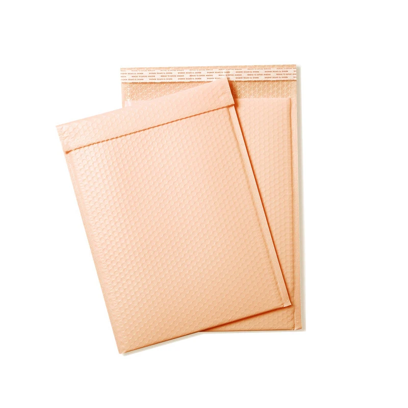 Buste imbottite per buste postali imbottite in polietilene rosa da 5 pezzi Sacchetti in poliestere foderati a bolle d'aria per la spedizione Imballaggio Maile autosigillanti