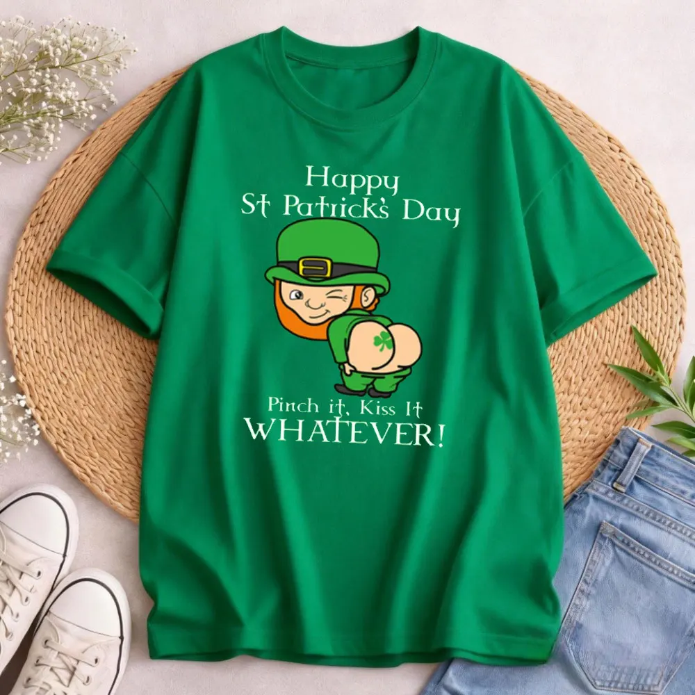 Funny St Patrick Day T-shirt Mens Graphic Tee Leprechaun Irish Drinking Shirt Men High Quality Cotton Clothes Aesthetic Shirt