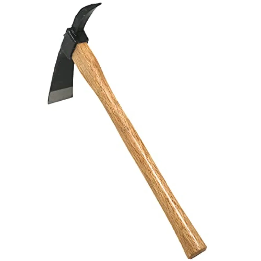 

Pick Axe for Digging 14-3/4" Garden Pick Mattock Hoe, Heavy Duty Japanese Hand Forged Steel, Pickaxe Tool for Digging, Weeding,