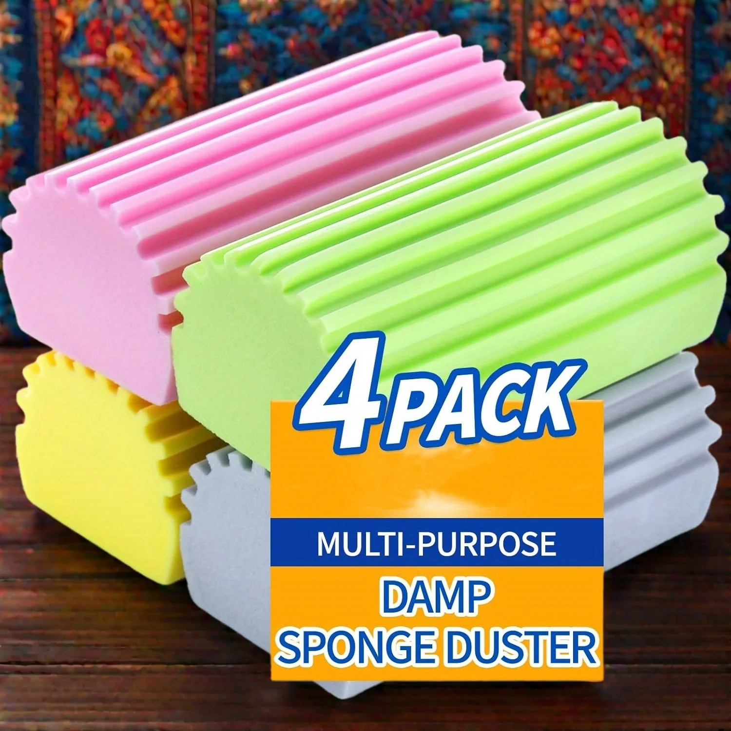 

Яркие губки для пыли — многоразовые чистящие средства для жалюзи, стеклянных и бытовых поверхностей.