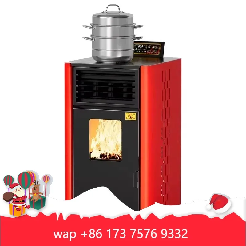 

【Best-selling】Modern Fully Automatic Eco-Friendly Cast Iron Pellet Heater Fuel-Free for Indoor Winter Heating of Villas and Home