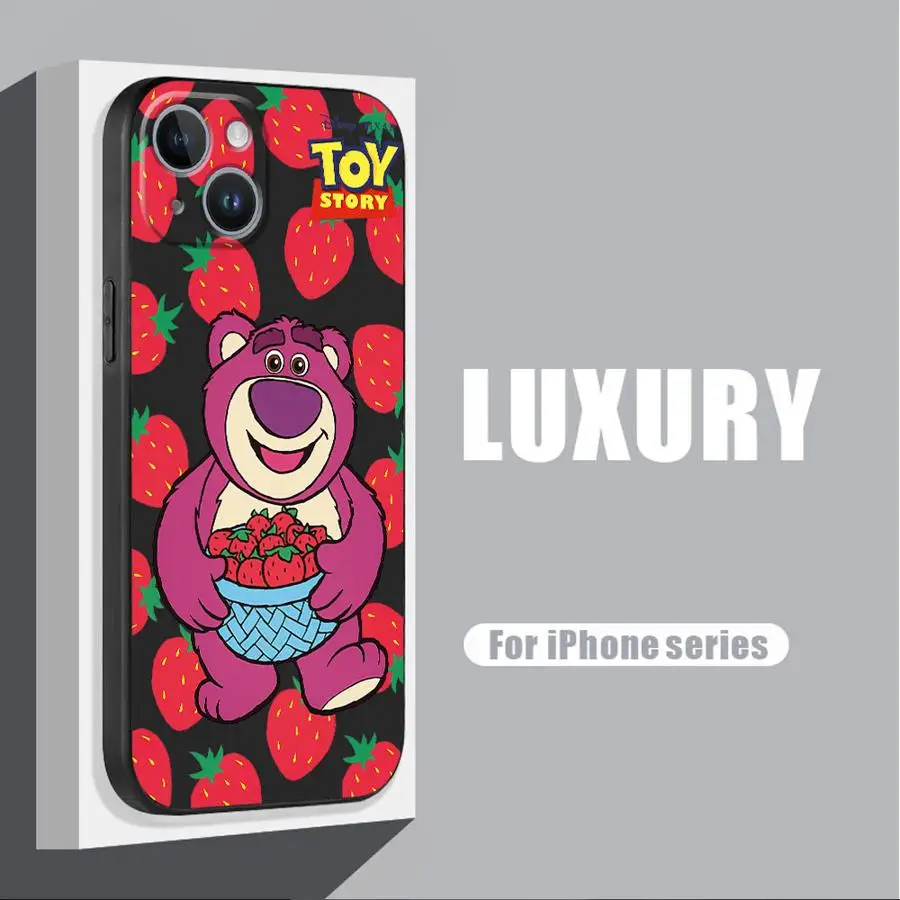 Toy Story Woody Buzz Lightyear Phone Case for iPhone 16 Pro 13 Pro 14 XR 12 Mini 15 Pro Max XS X 7 8 SE 11 13pro Cover Black