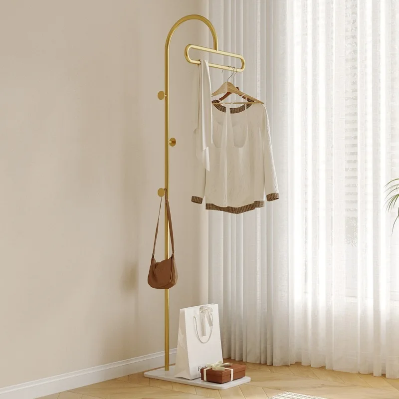 

Hanging hanger floor bedroom mobile light luxury simple hanging clothes rack vertical coat rack small household living room