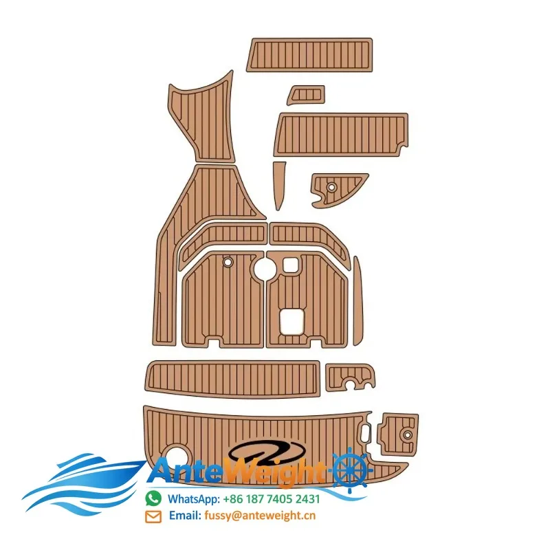 Custom Marine Decking EVA Foam Boat Flooring Kit Non Slip Faux Teak Yacht Pontoon Mat