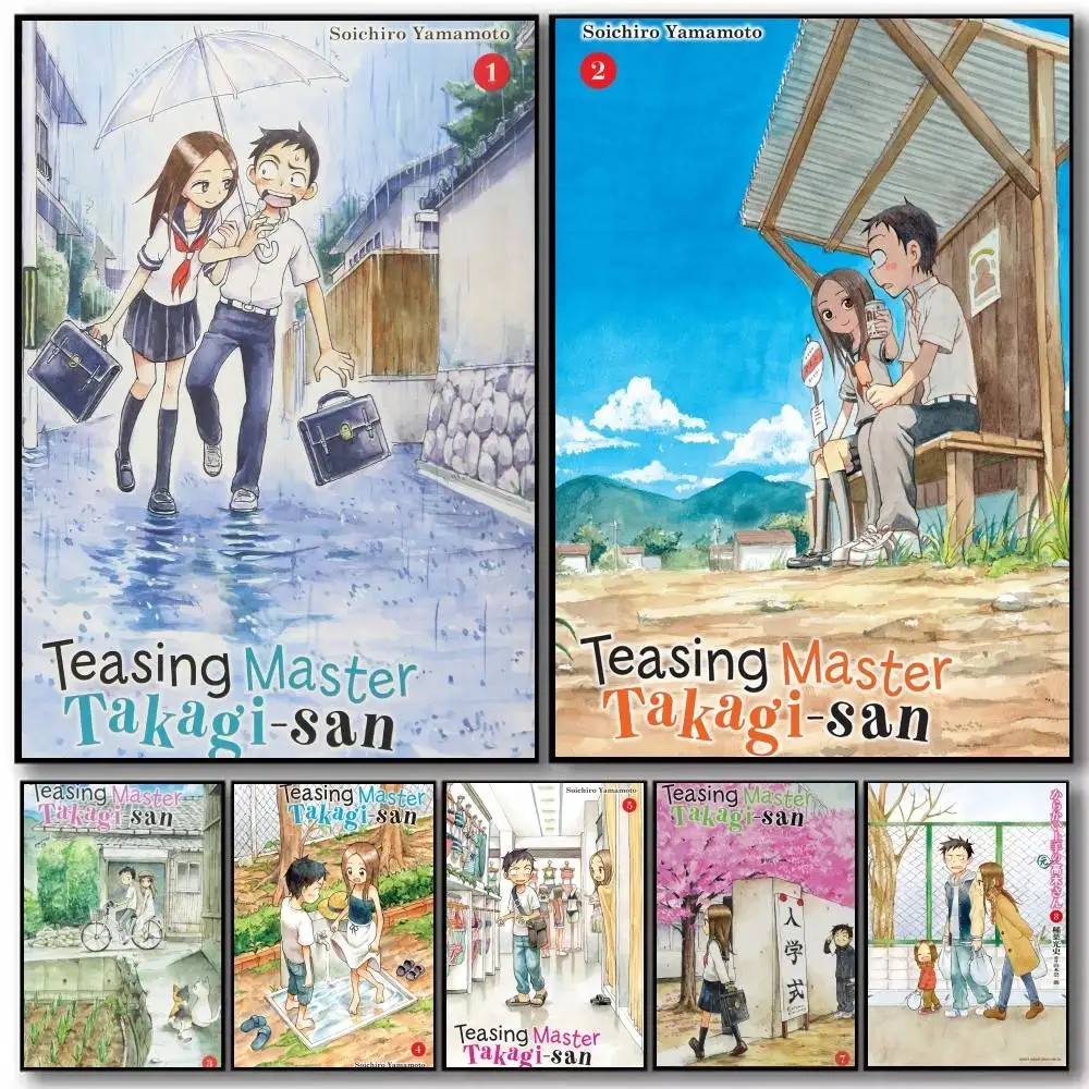 Teasing Master Takagi-san Anime Poster And Prints Wall Art Pictures For Modern Bedroom Game Room Home Decor