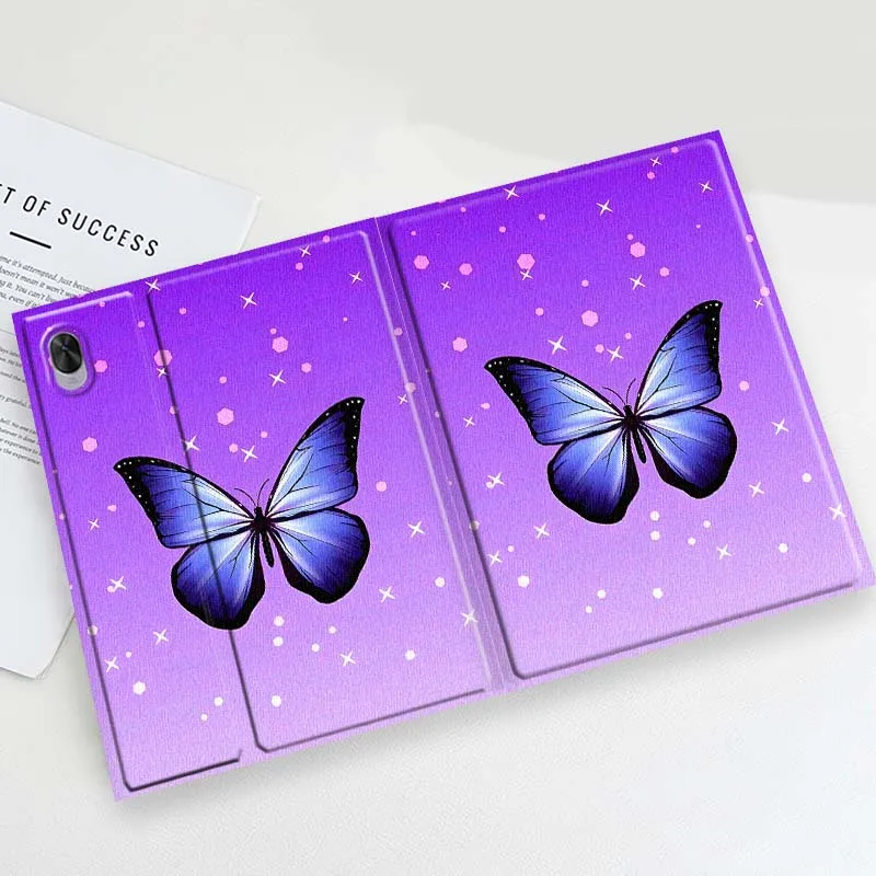 Cartoon Blue Butterfly Pattern Soft For Huawei MediaPad 11 M5 M6 ES Pro M5Lite Honor Pad V7 V8 X7 X8 X9 GT Pro Tab Tablet Case