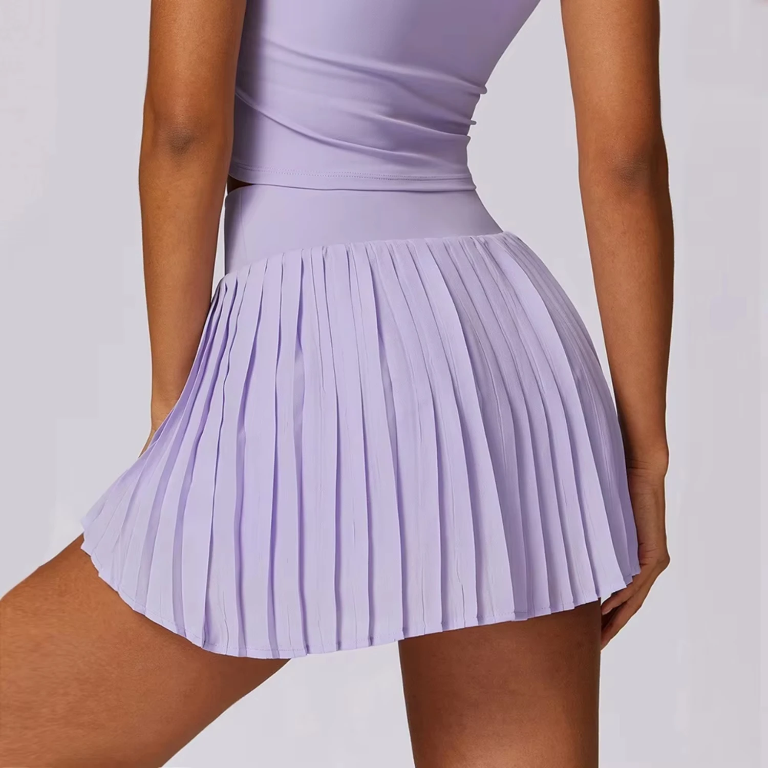 Girl Pleated Sports Skirts Dancing Golf Tennis Skirt  Women Gym Workout Fitness Shorts High Waist Running Skort Roler for abs Ab