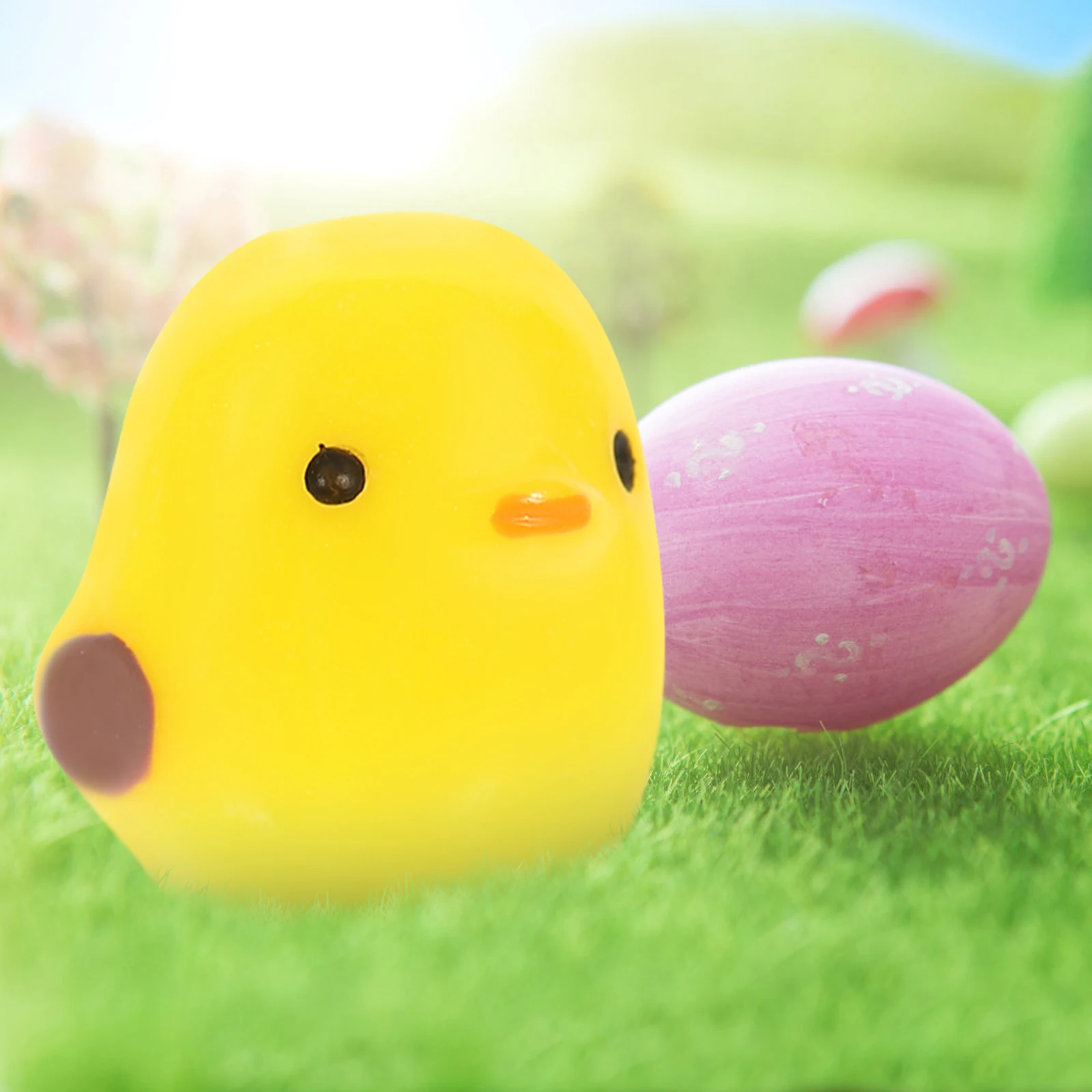 

20pcs Mini Chick Ornaments Tiny Chicks Chicken Decorations Miniature Figurines Garden Party Desktop Decor Micro Landscape