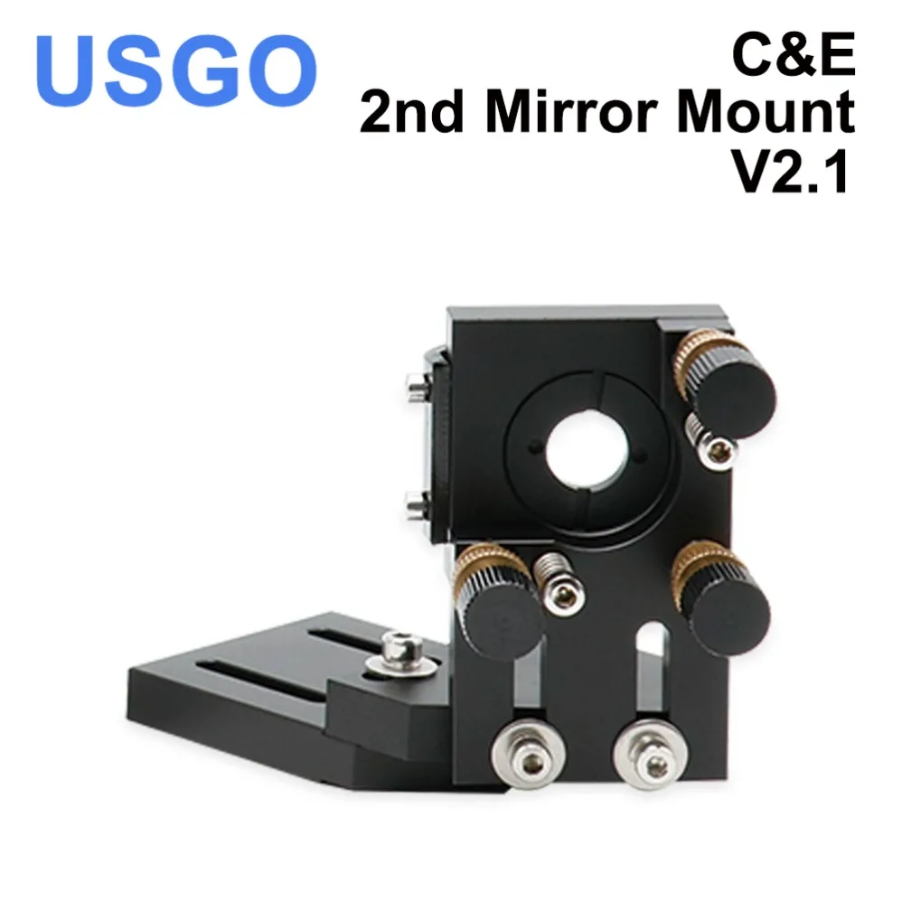 Co2 Laser Black C/E Second Reflection Mirror V2.1  25mm Mirror Mount Integrative Mount For Lase Engraving Machine