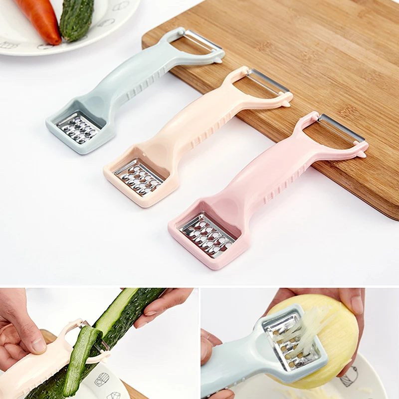 1PC Multi-Function Vegetable Fruit Peeler Grater Hand Slicer Double Head Cutter Cucumber Carrot Potato Knife Kitchen Home Gadget