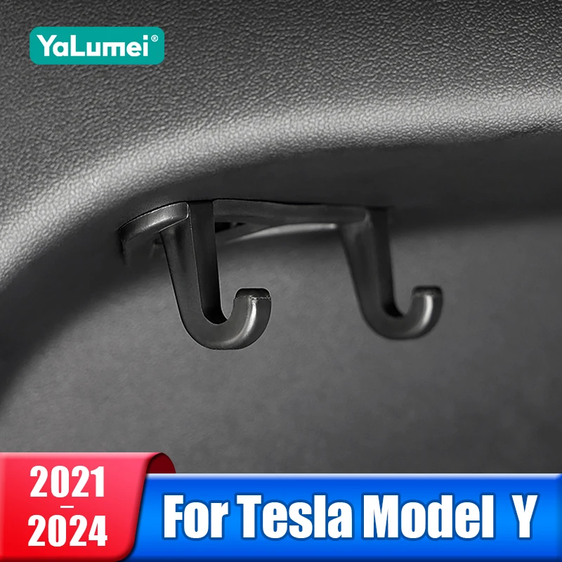 

Car Rear Trunk Hook Luggage Bag Umbrella Hanger Hooks For Tesla Model Y 2021 2022 2023 2024 Accessories