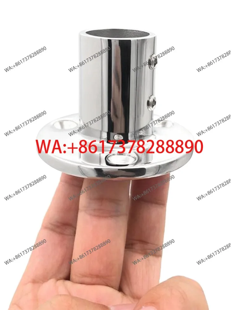 316 stainless steel flange seat clothing rod 22/25mm tube seat 90 degree multi-specification hardware marine yacht accessories
