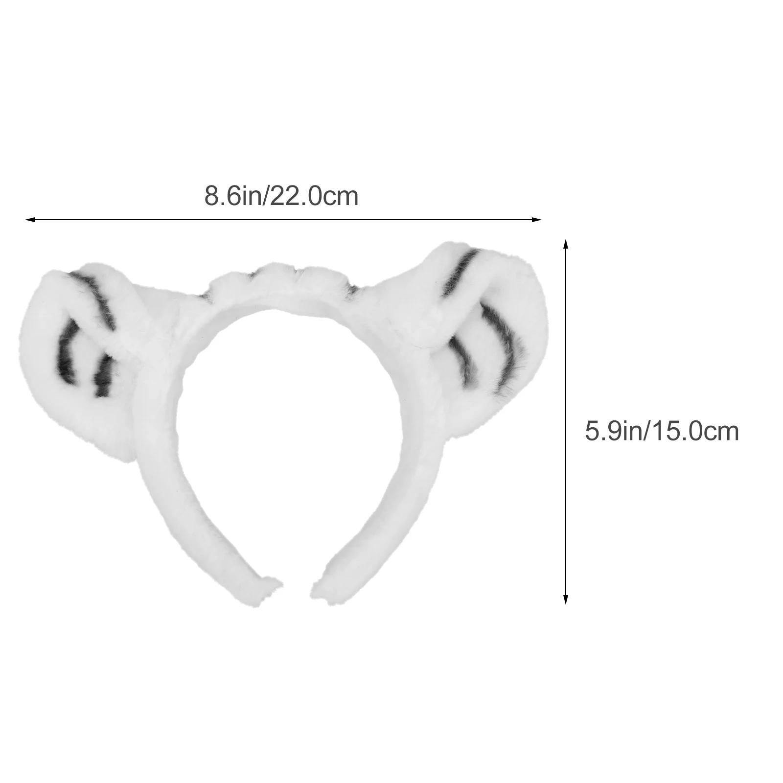Tiger Stirnband Set Spielzeug für Babys Partyzubehör Tierkostüm Kleidung Haarband Ohrstoff Kinder Cosplay Fräulein Ohren Schwanz Requisiten