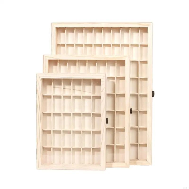 

Multipurpose Wooden Box for Film Roll Collection Dustproof Display Case for Photography Enthusiasts and Collectors