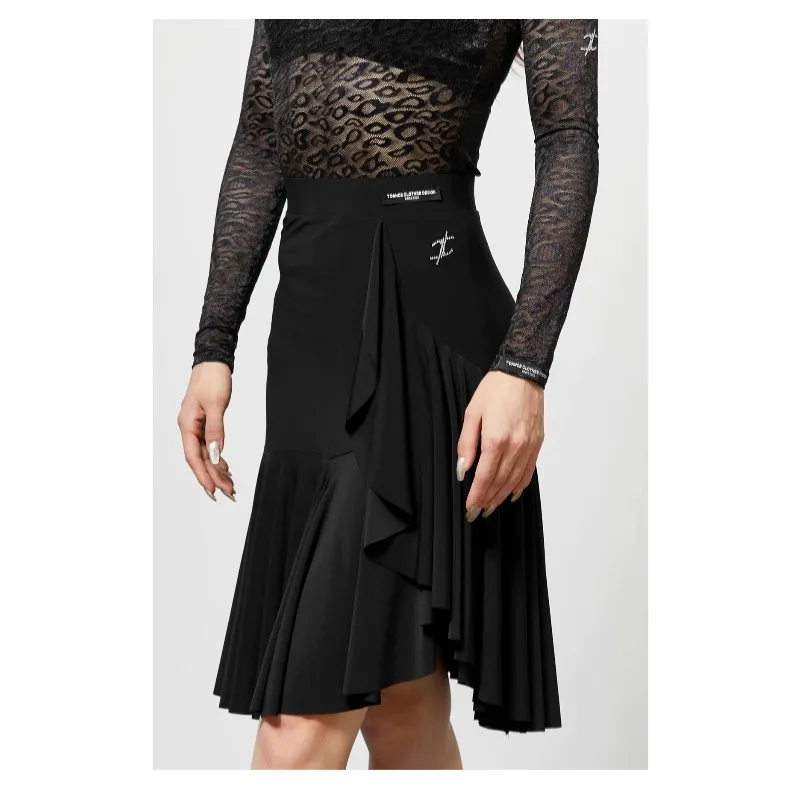 

Женское платье для латинских танцев TDANCE по индивидуальному заказу с большой юбкой и новой классической униформой