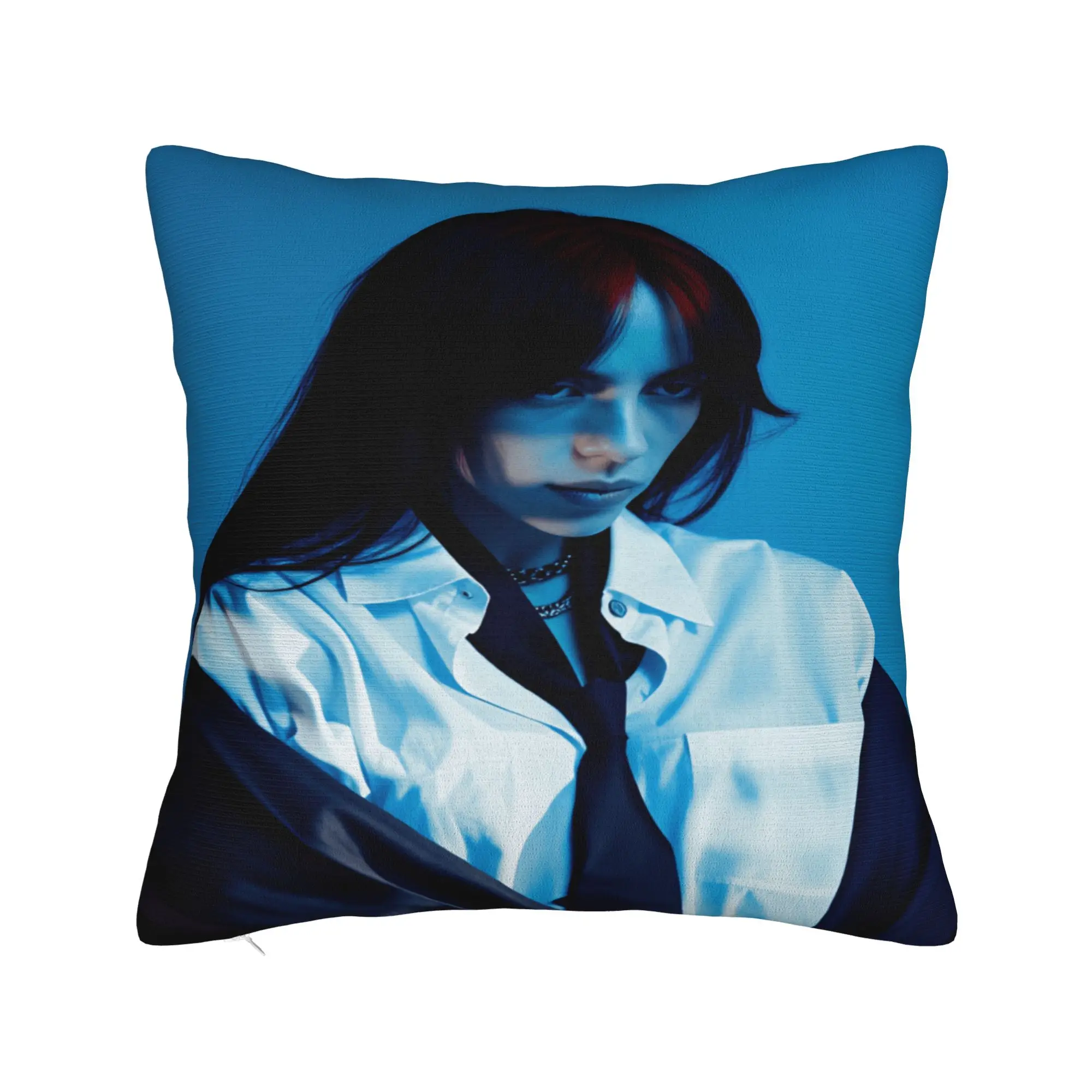 HIT ME HARD AND SOFT B-Billie E-Eilish Pillow Cover  Fashion Pillow Case For Wedding Party Home Decor Square Pillowcases Gift