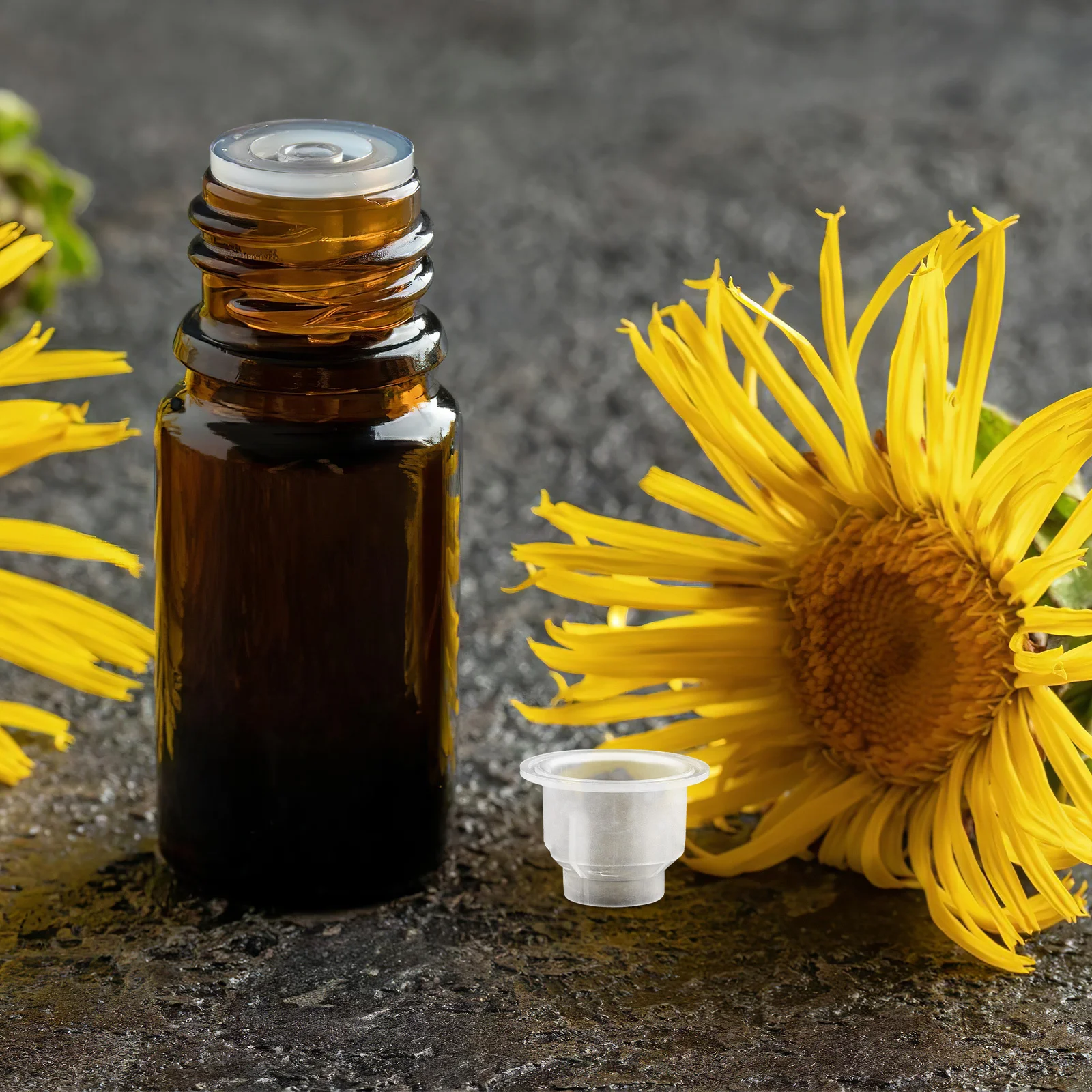 200 szt. Korek do butelek do aromaterapii, przezroczysty wewnętrzny stoper, szczelny, zamiennik nakrętek do olejków eterycznych, pokrywka do butelek dyfuzorów, do samochodu, domu