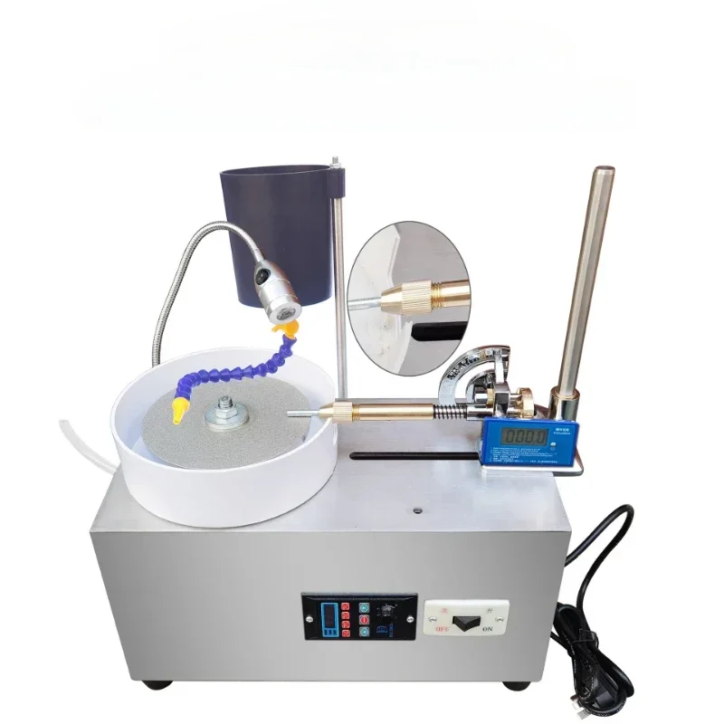 

220V/110V Gemstone Jewelry Processing Polishing Angle Machine Flat Grinding Polishing Facet Mechanical Sharpening Tool Seal