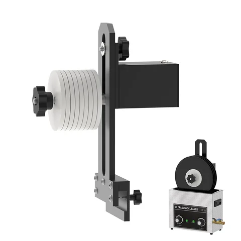 비닐 레코드 세척기 브래킷 회전 세척 8장용 6L 초음파 세척기 욕조 키트 비닐 클리너 암 클램프 랙