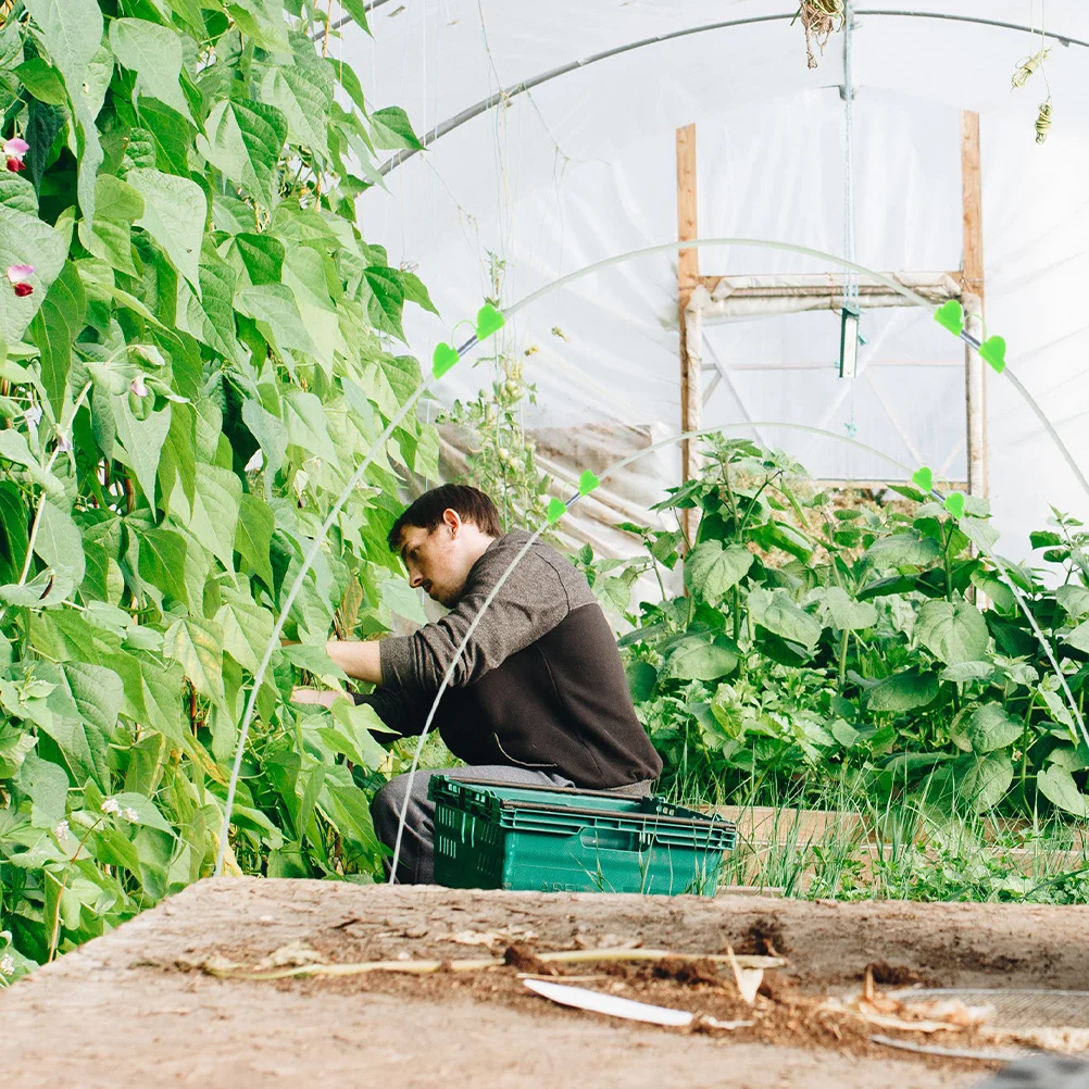 

1 Set Greenhouse Hoops Plant Support Tunnel Frost Protection Cover Lightweight Durable Grow Rack Reusable Garden Arch Frame