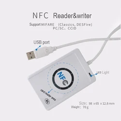 Lector de tarjetas M1, escritor, copiadora rfid, duplicador, NFC, RFID, inteligente, 13,56 MHz