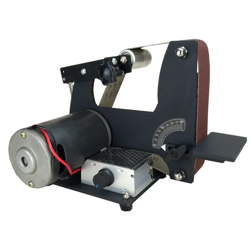 220V Electric Abrasive Belt Machine DIY Belt Sander Knife Sharpener Metal Polishing Machine 350W 0-7000RPM 610x50MM