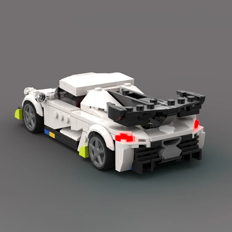 Modelo de carro de corrida de velocidade moc tijolos de construção jesko marca superior carro esportivo tecnologia modular crianças presentes do feriado montar brinquedo terno